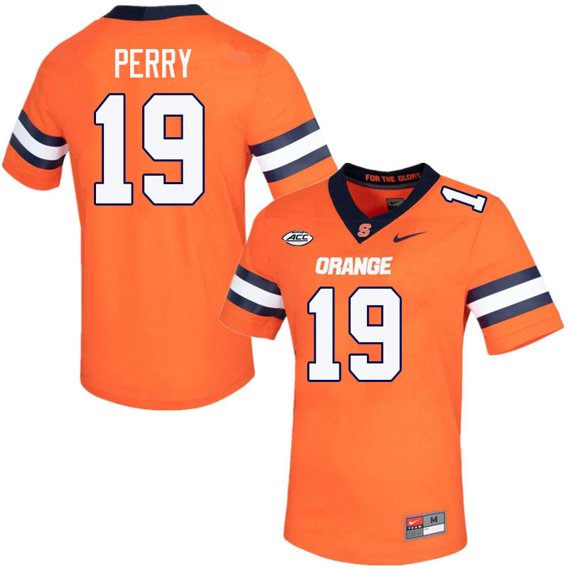 Men-Youth #19 Cornell Perry Syracuse Orange 2023 College Football Jerseys Stitched Sale-Orange